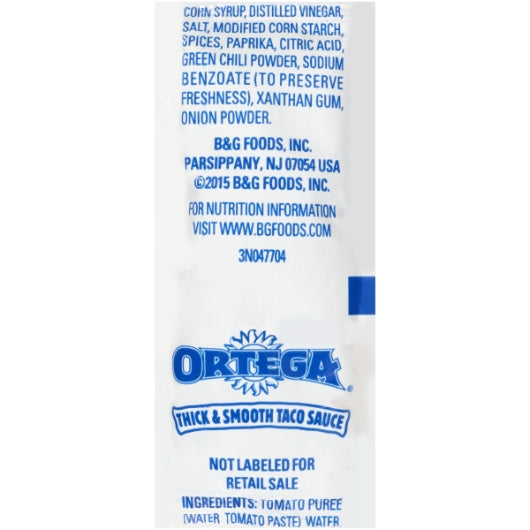 Ortega Taco Sauce, 500 x 0.33 oz Case - DOT product image 3