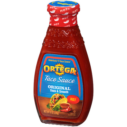 Ortega Hot Taco Sauce Bottle, 12 x 8 oz Case - DOT product image 5
