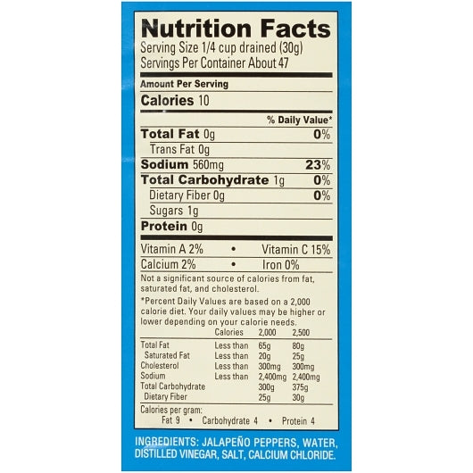 Ortega Sliced Jalapenos, 6 x 96 oz Case - DOT product image 8