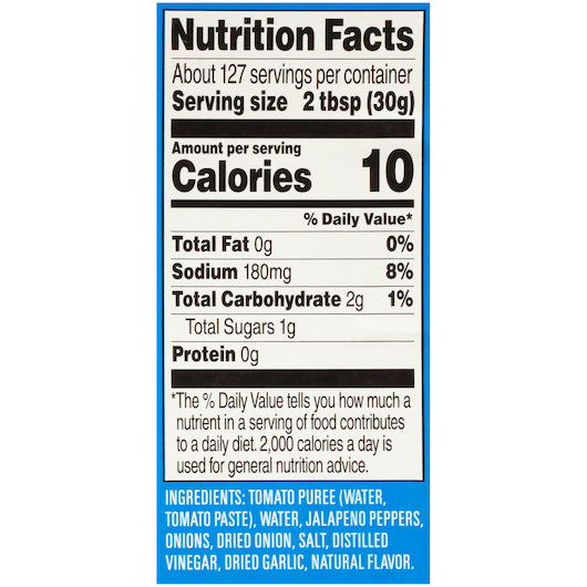 Ortega Mild Picante Sauce, 4 x 1 GA Case - DOT product image 6
