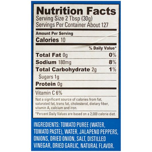 Ortega Medium Picante Sauce Bulk, 4 x 1 GA Case - DOT product image 3