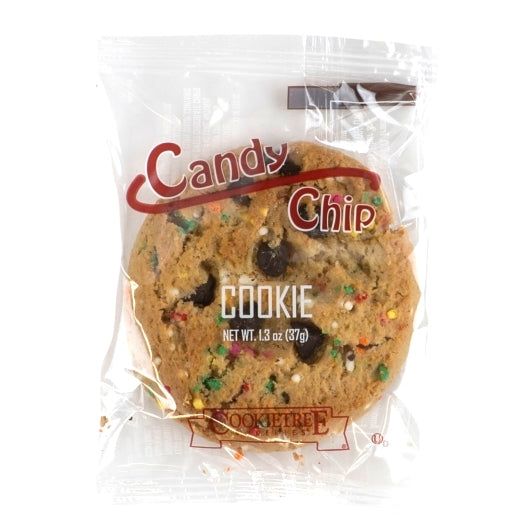 Cookietree Whole Grain Candy Chip Cookie, 120 x 1.3 oz Case - Bakery & Desserts