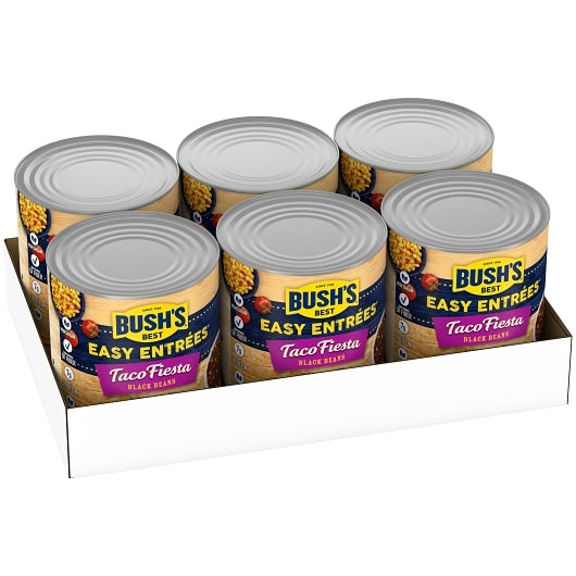 Bush's Best Taco Fiesta Black Bean, 6 x 108 oz Case - Beans & Legumes