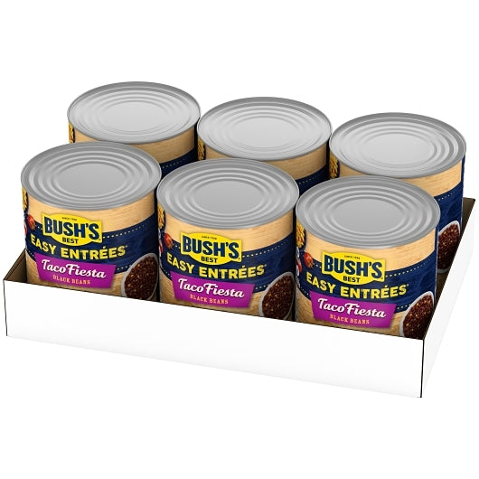 Bushs Taco Fiesta Black Bean, 6 x 108 oz Case - GS1 open-case image
