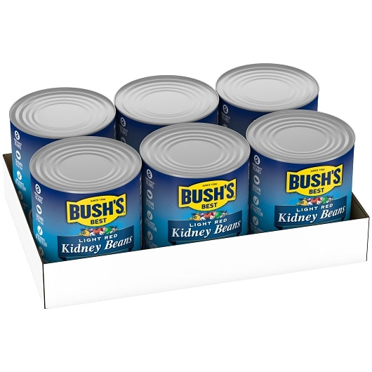Bush's Best Light Red Kidney Beans, 6 x 111 oz Case - Beans & Legumes