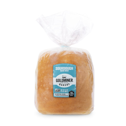 Bimbo Bakehouse Bread Sour Square Unsliced 3/4-14ma, 10 x 24 oz Case - Breads, Rolls & Buns