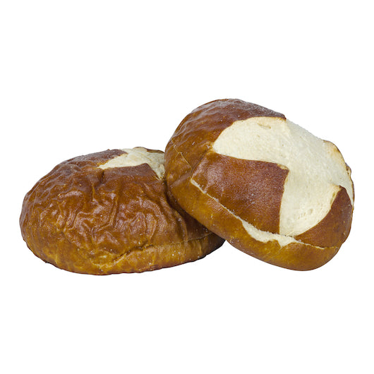Wholesome Harvest Round 4 Inch Sliced Round Pretzel Bun, 12 x 6 x 12 ct Case - DOT product image 2