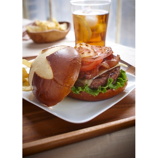 Wholesome Harvest Round 4 Inch Sliced Round Pretzel Bun, 12 x 6 x 12 ct Case - DOT product image 4