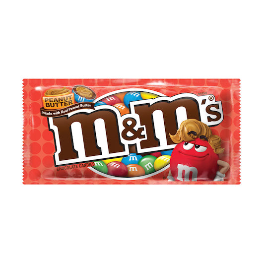 M&M's Peanut Butter, 12 x 24 x 1.63 oz Case - Candy & Confections