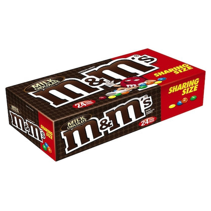 M & M's Milk Chocolate Share Size, 6 x 24 x 3.14 oz Case - Candy & Confections