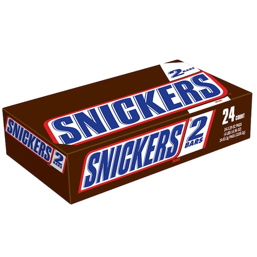 Snickers King Size Chocolate Candy Bar, 6 x 24 x 3.29 oz Case - Candy & Confections