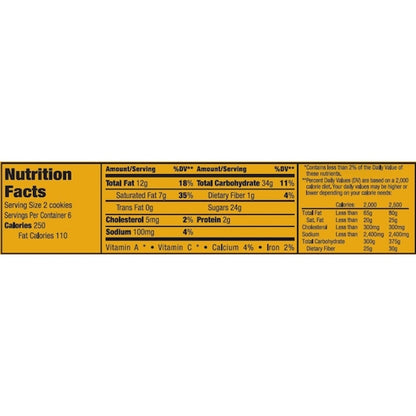 Twix Caramel, 12 x 6 x 1.79 oz Case - Nutrition facts label