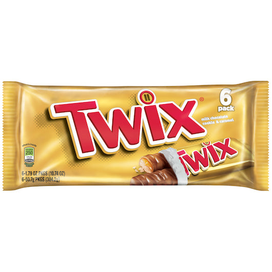 Twix Caramel, 12 x 6 x 1.79 oz Case - Bakery & Desserts