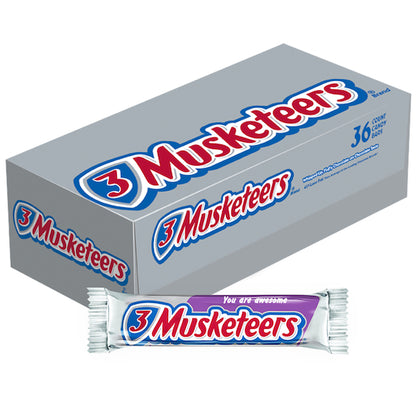 3 Musketeers Chocolate Candy Bar, 10 x 36 x 1.92 oz Case - Candy & Confections