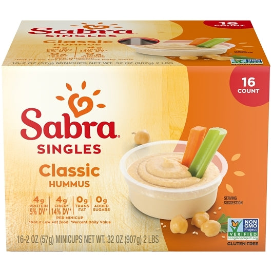 Sabra Classic Hummus Singles, 48 x 2 oz Case - DOT product image 2