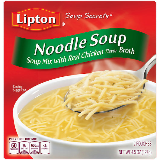Lipton Noodle Soup, 24 x 4.5 oz Case - Prepared Foods