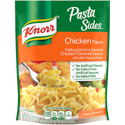 Knorr Pasta Sides Chicken Flavor Pasta, 12 x 4.3 oz Case - Pantry Ingredients
