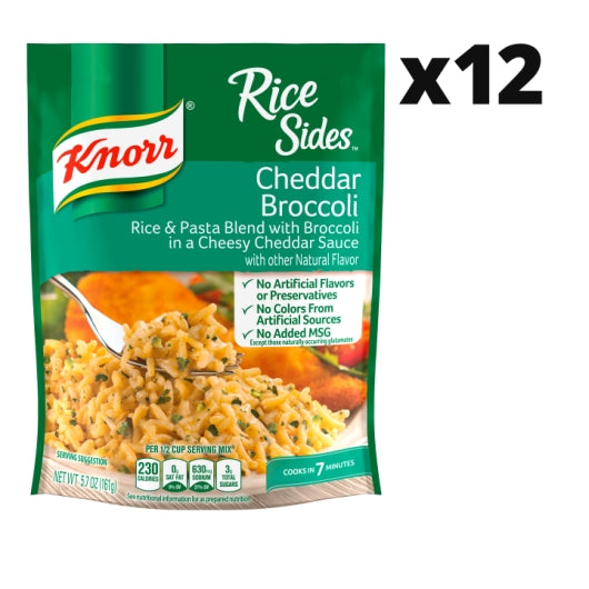 Knorr Rice Sides Cheddar Broccoli Flavor Rice, 12 x 5.7 oz Case - DOT product image 2