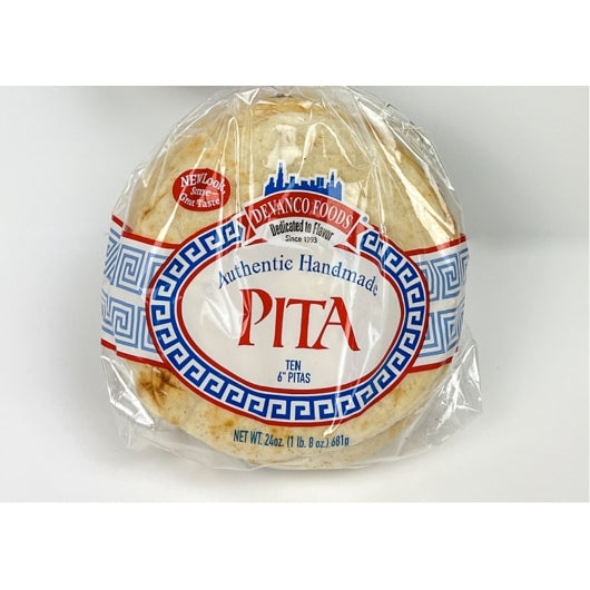 Devanco 6 Inch Pita Bread, 12 x 10 x 1 each Case - Breads, Rolls & Buns