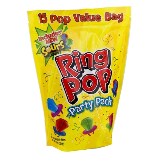 Ring Pop Gusseted Bag, 6 x 7.5 oz Case - Candy & Confections