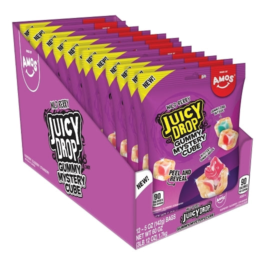 Juicy Drop Wild Berry Gummy Cube Bag, 12 x 5 oz Case - Disposables - image 2