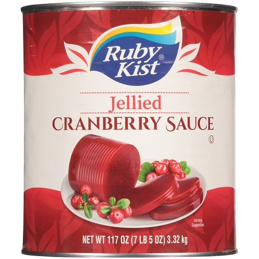 Ruby Kist Jellied Cranberry Sauce, 6 x 117 fl oz Case - Condiments & Sauces