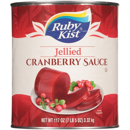 Ruby Kist Jellied Cranberry Sauce, 6 x 117 fl oz Case - Condiments & Sauces