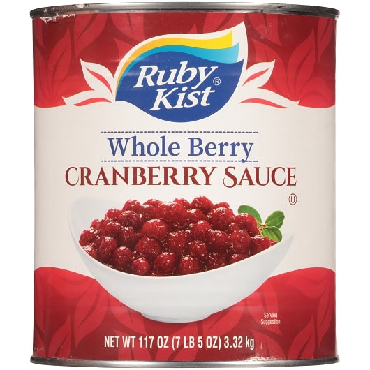 Ruby Kist Whole Berry Cranberry Sauce, 6 x 117 fl oz Case - Condiments & Sauces