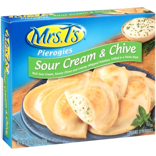 Mrs.Ts Potato Sour Cream & Chives Pierogies, 12 x 16 oz Case - DOT product image 2