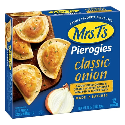 Mrs.Ts Potato and Classic Onion & Potato Pierogies, 12 x 16 oz Case - DOT product image 2