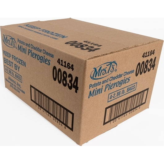 Mrs. T's Mini Classic Cheddar & Potato Pierogies, 4 x 100 PC Case - DOT product image 5