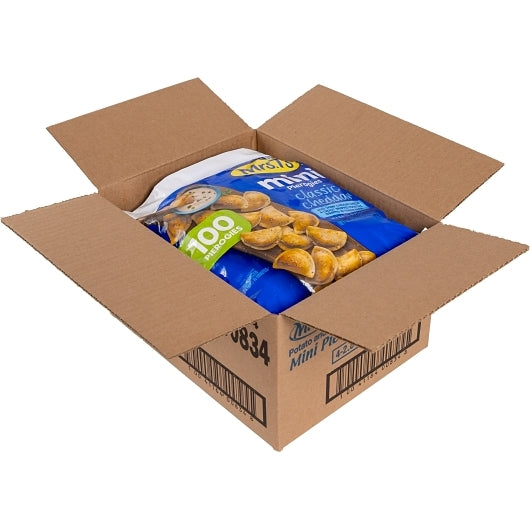 Mrs. T's Mini Classic Cheddar & Potato Pierogies, 4 x 100 PC Case - DOT product image 4