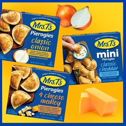 Mrs Ts Pierogies Mini Cheddar & Potato Pierogies in Marinara Sauce, 4 x 68 ct Case - DOT product image 3