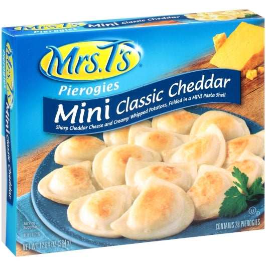 Mrs. T's Mini Classic Cheddar and Potato Pierogies, 12 x 12.84 oz Case - DOT product image 3