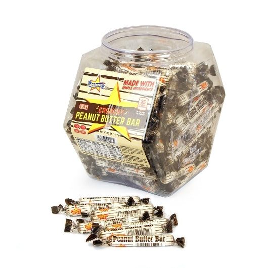 Atkinson Crunchy Peanut Candy Jar, 6 x 160 x 0.36 oz Case - Candy & Confections
