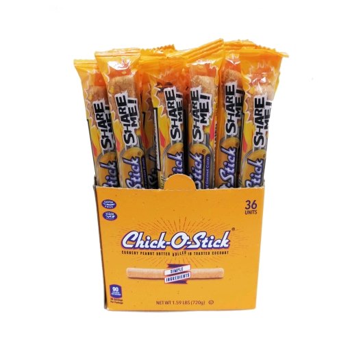 Chick-O-Stick Peanut Butter Coconut Snack, 12 x 36 x 0.7 oz Case - Candy & Confections