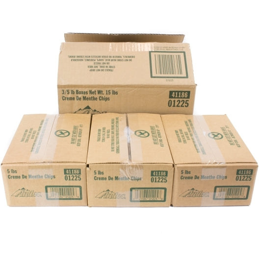 Andes Creme De Menthe Chips, 3 x 5 lb Case - Pantry Ingredients