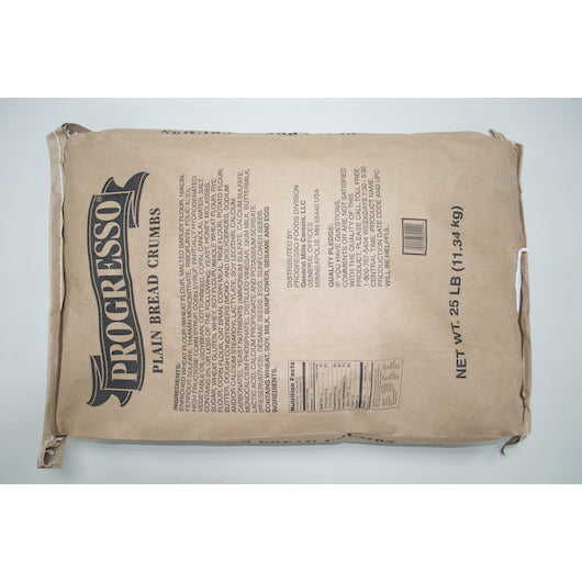 Progresso Plain Bread Crumbs Bulk, 1 x 25 lb Case - GS1 closed shipping case image