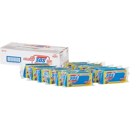 S.O.S SPONGE ALL SURFACE SCRUBBING, 12 x 1 ct Case - DOT product image 2