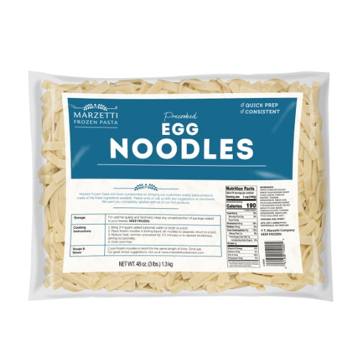 Marzetti Precooked Egg Noodles, 6 x 3 lb Case - Pantry Ingredients