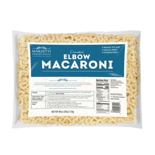 Marzetti PRECOOKED ELBOW MACARONI, 6 x 3 lb Case - DOT product image 2