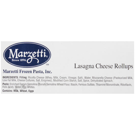 Marzetti LASAGNA CHEESE ROLLUPS, 1 x 3 oz Case - DOT product image 3