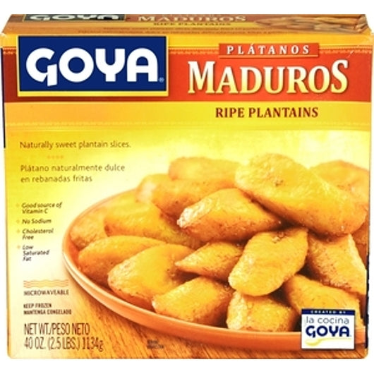 Goya Ripe Plantains, 6 x 40 oz Case - Frozen Fruit