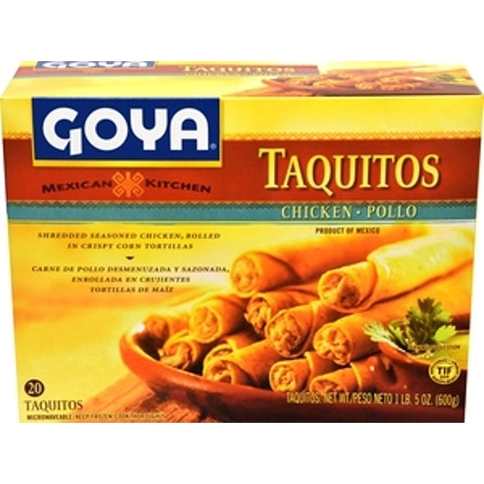 Goya Chicken Taquitos, 12 x 21 oz Case - Frozen Meat & Seafood