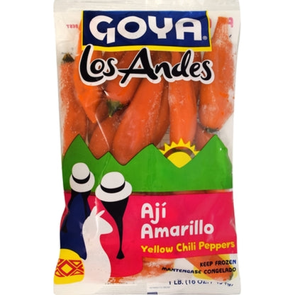 Goya Aji Amarillo Yellow Chili, 12 x 16 oz Case - Frozen Vegetables & Sides