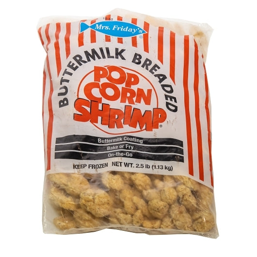 King & Prince Buttermilk Popcorn Shrimp, 4 x 2.5 lb Case - Frozen Meat & Seafood