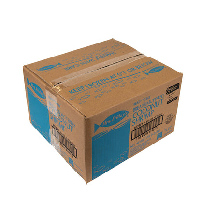 Mrs. Friday's Coconut Breaded Butterfly Shrimp 12-15 Ct, 4 x 2.5 lb Case - DOT product image 5