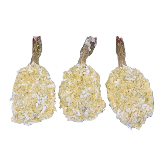 Mrs. Friday's Coconut Breaded Butterfly Shrimp, 4 x 2.5 lb Case - Alternate product angle or state