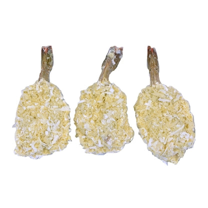 Mrs. Friday's Coconut Breaded Butterfly Shrimp, 4 x 2.5 lb Case - Alternate product angle or state