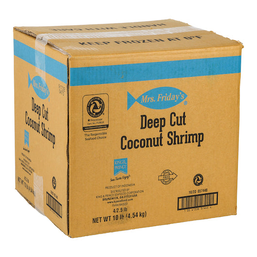 Mrs. Friday's Coconut Shrimp Deep Cut, 4 x 2.5 lb Case - DOT product image 8